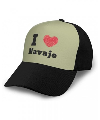 Adjustable I Love Navajo Baseball Cap for Men Women Baseball Hat Outdoor Casual Breathable Caps Trucker Hats Sun Hat Black $1...