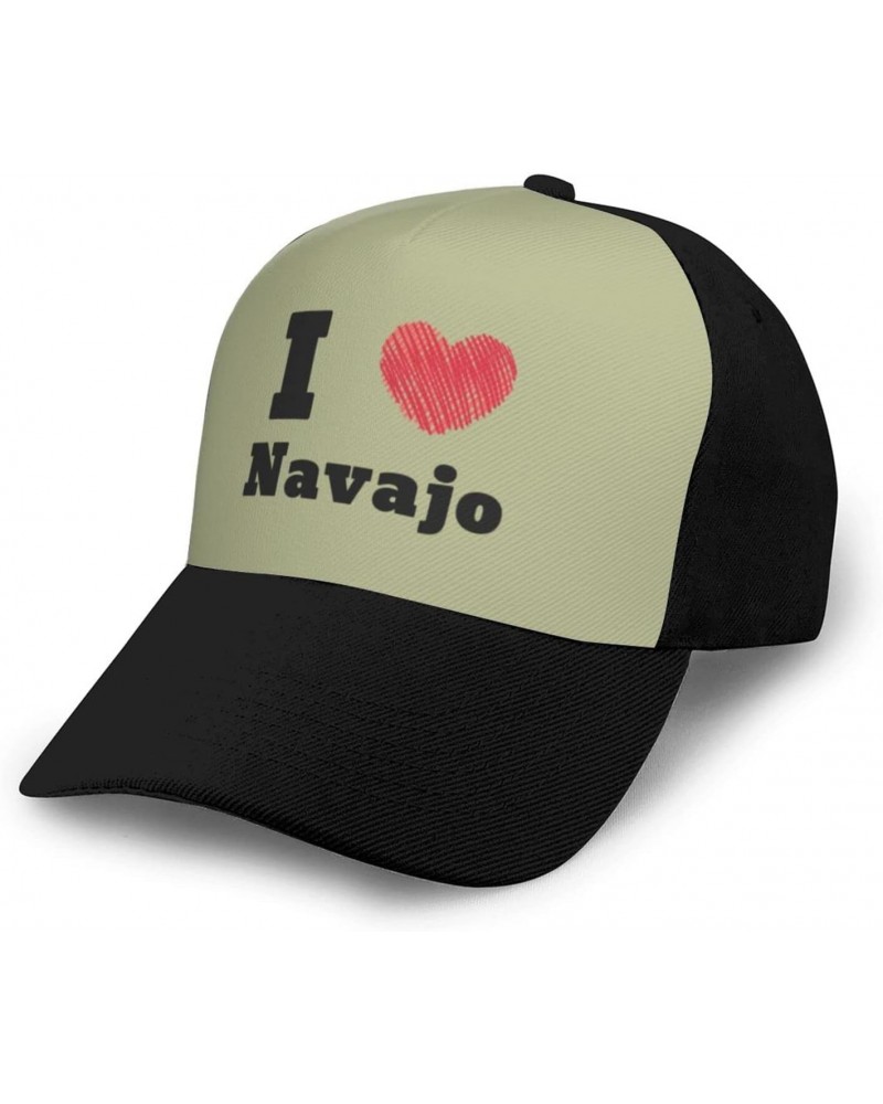 Adjustable I Love Navajo Baseball Cap for Men Women Baseball Hat Outdoor Casual Breathable Caps Trucker Hats Sun Hat Black $1...