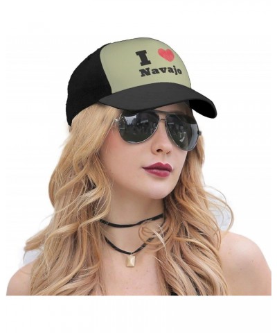 Adjustable I Love Navajo Baseball Cap for Men Women Baseball Hat Outdoor Casual Breathable Caps Trucker Hats Sun Hat Black $1...