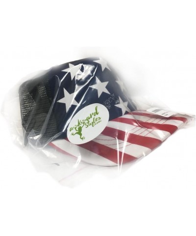 USA Flag Hat American Trucker Hats for Women Men 4th of July Party Red $10.28 Baseball Caps