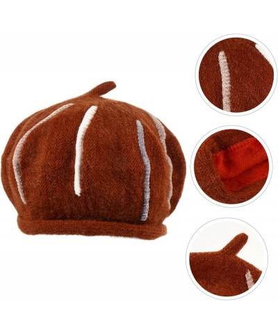 2 Pcs Berets Beret for Women Knitted Beret Hat Womens Caps and Hats French Beret Cap Knitted Brownx3pcs $8.98 Berets