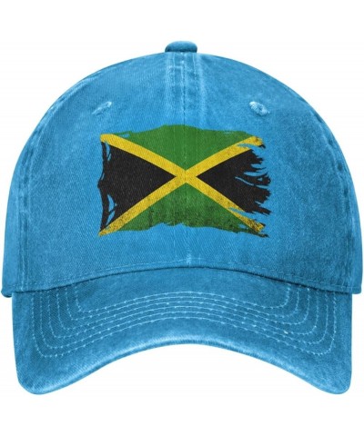 Vintage Torn Broken Jamaica Flag Baseball Cap Casquette Hat for Men Women Blue $12.44 Baseball Caps