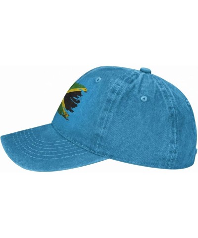 Vintage Torn Broken Jamaica Flag Baseball Cap Casquette Hat for Men Women Blue $12.44 Baseball Caps