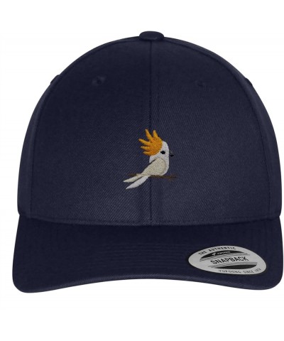 Cockatoo Curved Bill Snapback Outdoor Cap Parrot Bird Navy $12.14 Baseball Caps