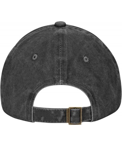 Denim Washed Baseball Cap Vintage Hats Adjustable Trucker Hat for Men Women Black Black $11.79 Baseball Caps