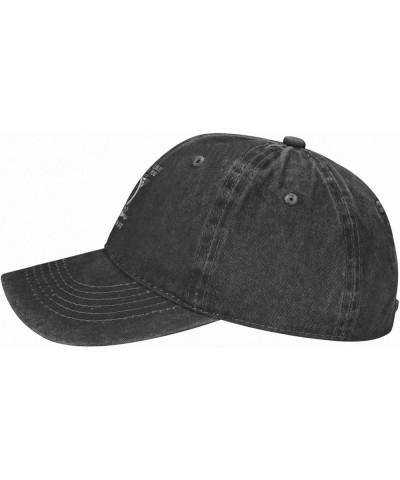 Denim Washed Baseball Cap Vintage Hats Adjustable Trucker Hat for Men Women Black Black $11.79 Baseball Caps