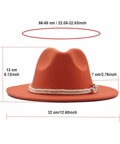 Classic Wool Fedora for Women Panama Jazz Hat Wide Floppy Bucket Fashion Elegant Belt Buckle Party Cap Purple $16.74 Fedoras