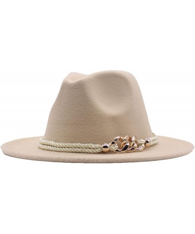 Classic Wool Fedora for Women Panama Jazz Hat Wide Floppy Bucket Fashion Elegant Belt Buckle Party Cap Purple $16.74 Fedoras