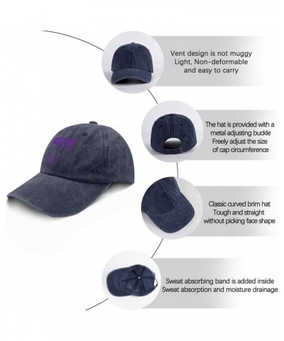 Purple Up for Military Kids Sun Hat Cute Hat Pigment Khaki Womens Hats Gifts for Mom Hiking Hats Navy Blue $11.79 Sun Hats