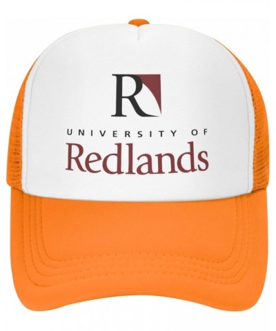 University of Redlands Logo Breathable Mesh Hat with Team Logo Fashion Trucker Hats Adjustable Baseball Cap Orange $10.47 Bas...