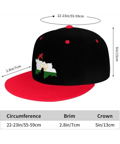 Tajikistanstub Snapback Hat for Men Women Baseball Cap Trucker Flat Bill Hats Dad Caps Red $12.36 Baseball Caps