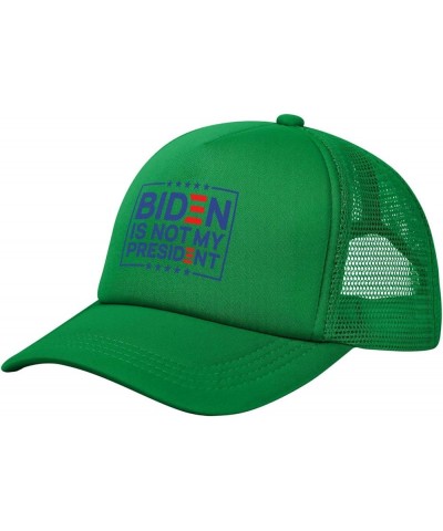 Not My President Biden - Pro Trump 2020 Political Trucker Hat Women Mesh Baseball Cap Sun Hat Men Dad Hat Black Green $10.77 ...