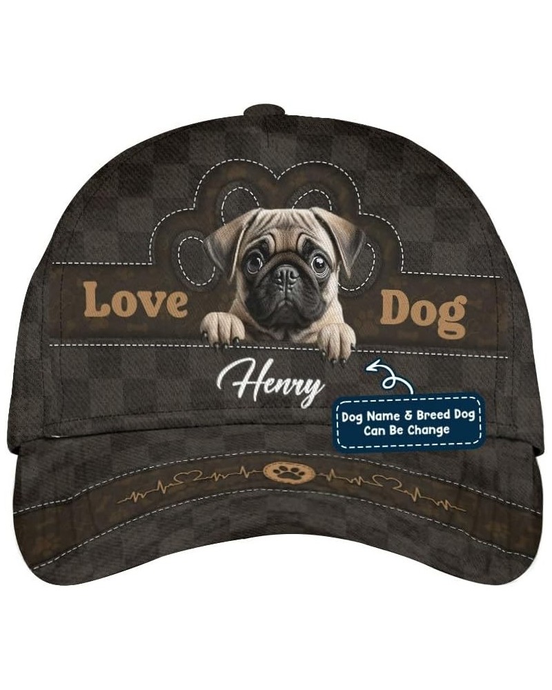 Personalized Pug Dog Baseball Hat - Custom Dog Baseball Cap for Men Women, Dog Mom Hat, Unisex Cap for Men Women Style 4 $16....