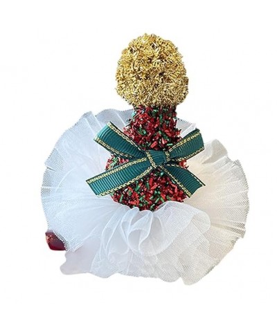 Santa Hat Headwear Tinsel Hair Clip Christmas Duckbill Clip Headpiece with Tinsel Tulle Cone Hat Cartoon Hair Pin 6 $4.19 Hea...