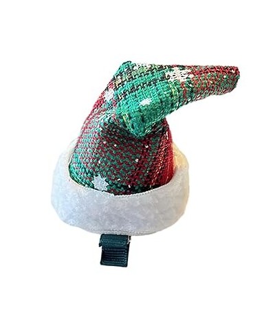 Santa Hat Headwear Tinsel Hair Clip Christmas Duckbill Clip Headpiece with Tinsel Tulle Cone Hat Cartoon Hair Pin 6 $4.19 Hea...