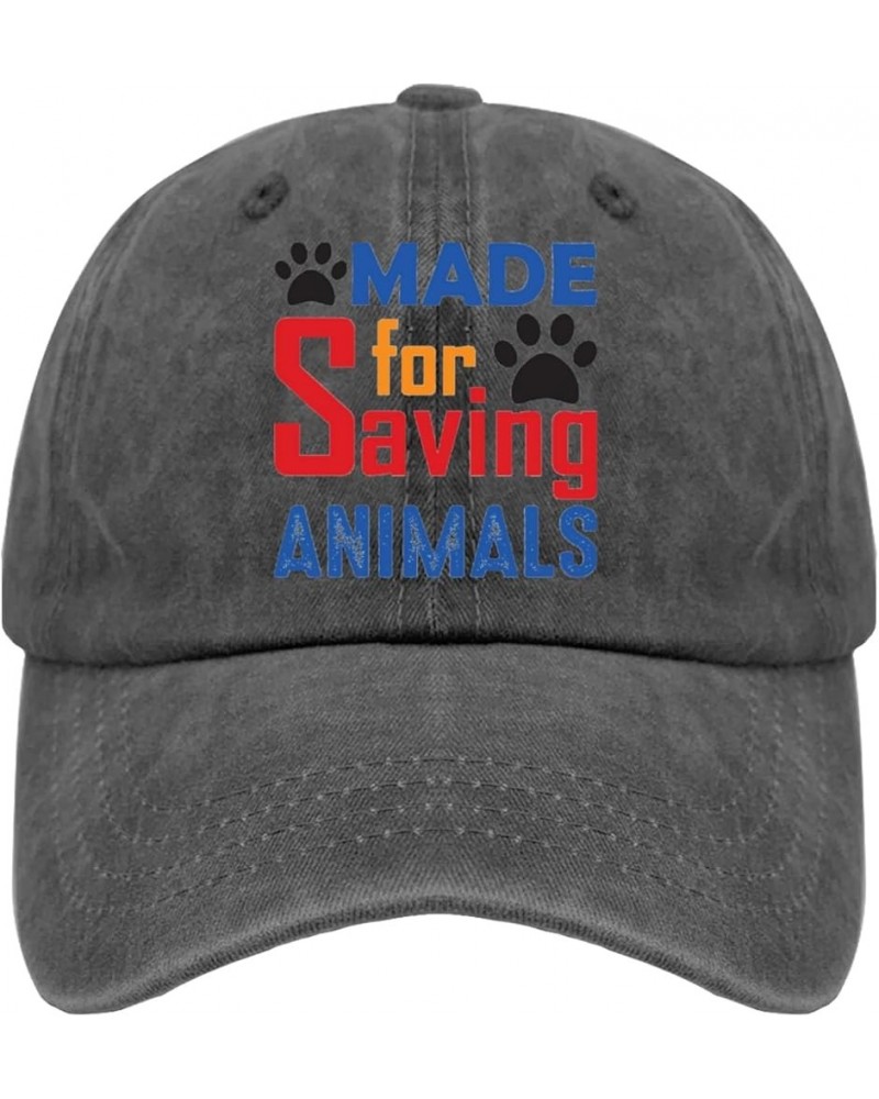 Made for Saving Animals Baseball Cap 80s hat Pigment Black Hats for Women Gifts for Mom Golf Caps Pigment Black $10.06 Sun Hats