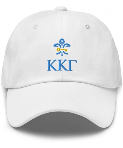 Kappa Kappa Gamma Sorority Classic Dad Hat - Premium Chino Cotton Twill Cap White Design 2 $17.19 Baseball Caps