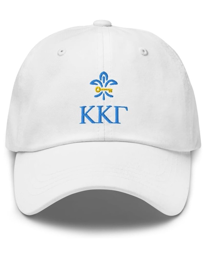 Kappa Kappa Gamma Sorority Classic Dad Hat - Premium Chino Cotton Twill Cap White Design 2 $17.19 Baseball Caps