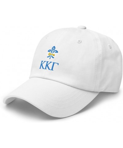 Kappa Kappa Gamma Sorority Classic Dad Hat - Premium Chino Cotton Twill Cap White Design 2 $17.19 Baseball Caps