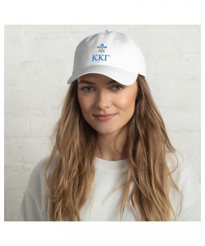 Kappa Kappa Gamma Sorority Classic Dad Hat - Premium Chino Cotton Twill Cap White Design 2 $17.19 Baseball Caps