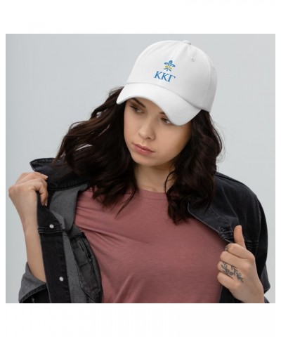 Kappa Kappa Gamma Sorority Classic Dad Hat - Premium Chino Cotton Twill Cap White Design 2 $17.19 Baseball Caps