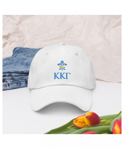 Kappa Kappa Gamma Sorority Classic Dad Hat - Premium Chino Cotton Twill Cap White Design 2 $17.19 Baseball Caps