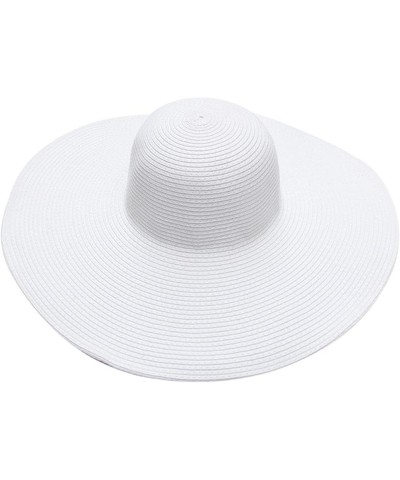 Summer Hats for Women Wide Bongrace Women Straw Beach Hat Little Girl Sun Cap Foldable Ladies Hats Old Looking White-3 $13.37...