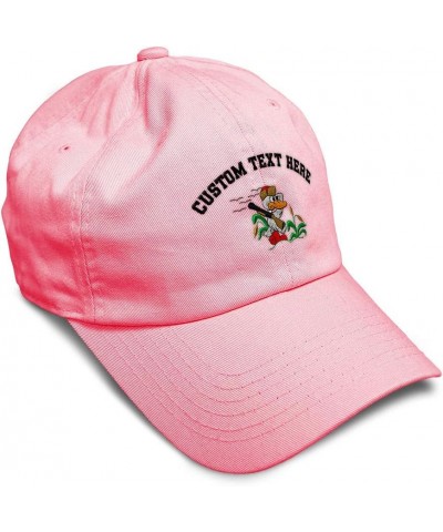 Soft Baseball Cap Duck Hunter Embroidery Hunting Duck Hunter Twill Cotton Dad Hats for Men & Women Coral Personalized Text He...