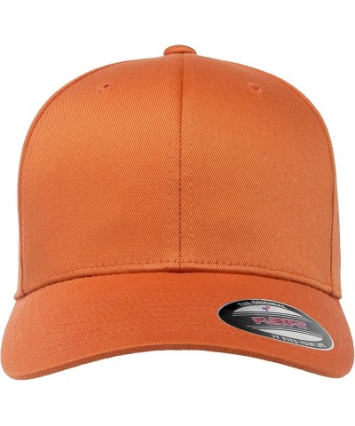 Men's Athletic Baseball Fitted Cap Orange $13.82 Baseball Caps