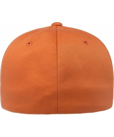 Men's Athletic Baseball Fitted Cap Orange $13.82 Baseball Caps