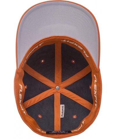 Men's Athletic Baseball Fitted Cap Orange $13.82 Baseball Caps