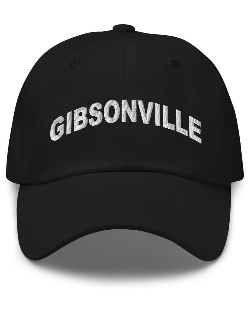 Gibsonville North Carolina Hat Gibsonville NC Cap Embroidered Dad Hat Adjustable Strap Closure Unisex Black $21.99 Baseball Caps