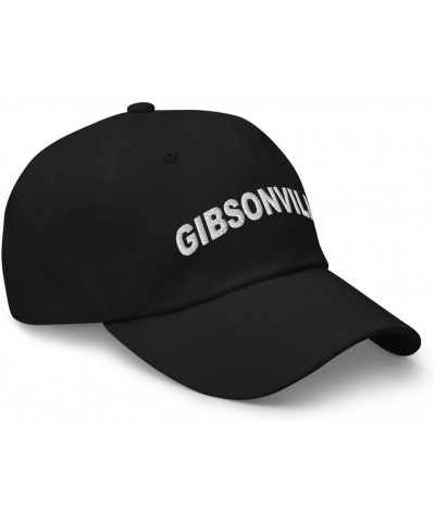 Gibsonville North Carolina Hat Gibsonville NC Cap Embroidered Dad Hat Adjustable Strap Closure Unisex Black $21.99 Baseball Caps