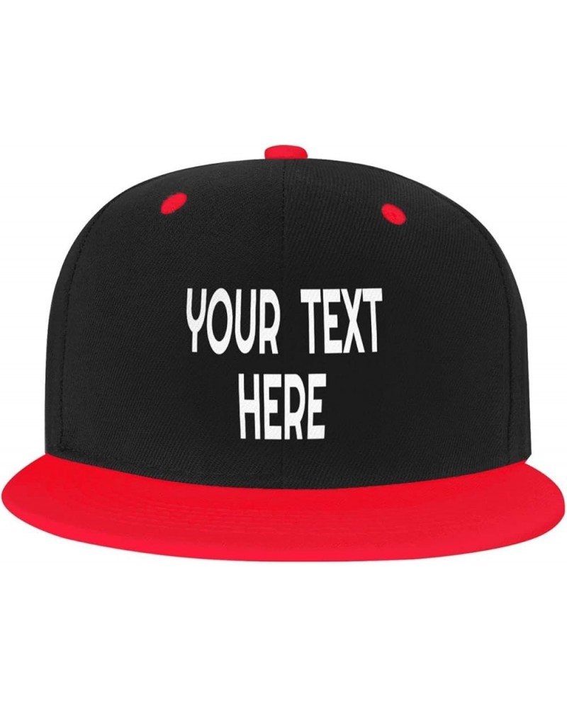 Custom Hats,Custom Photo Hats Your Design Here,Custom Hat Design Your Own Classic Mens Womens Trucker Hats Red $8.24 Baseball...