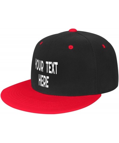 Custom Hats,Custom Photo Hats Your Design Here,Custom Hat Design Your Own Classic Mens Womens Trucker Hats Red $8.24 Baseball...