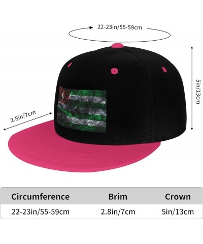 Smoke Style Flag of The Republic of Abkhazia Snapback Hat for Men Women Baseball Cap Trucker Flat Bill Hats Dad Caps Pink $13...