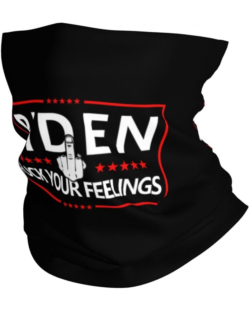 Fuck Biden-Fuck Your Feelings Neck Gaiter Face Cover Scarf, Breathable Windproof Sun Protection Men Women Balaclava Outdoor S...