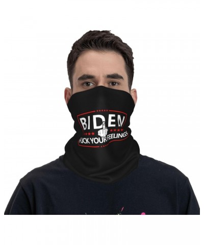 Fuck Biden-Fuck Your Feelings Neck Gaiter Face Cover Scarf, Breathable Windproof Sun Protection Men Women Balaclava Outdoor S...