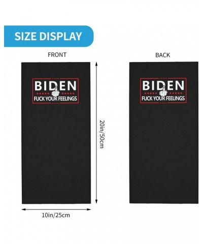 Fuck Biden-Fuck Your Feelings Neck Gaiter Face Cover Scarf, Breathable Windproof Sun Protection Men Women Balaclava Outdoor S...