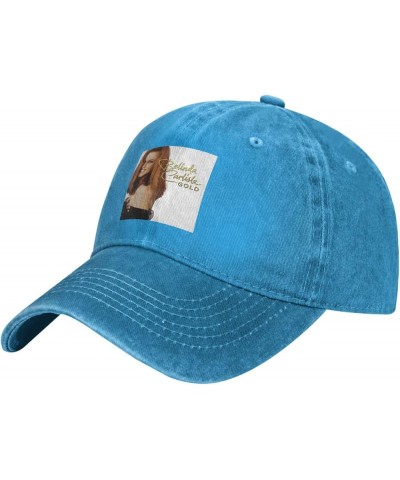 Belinda Music Carlisle Hat Cap Washed Denim Baseball Cap Truck Cap Adjustable Peaked Cap for Men Women Black Blue $11.79 Base...