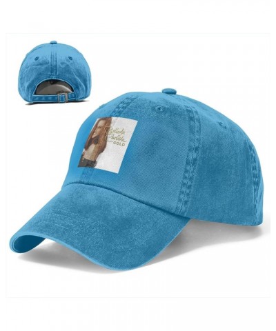 Belinda Music Carlisle Hat Cap Washed Denim Baseball Cap Truck Cap Adjustable Peaked Cap for Men Women Black Blue $11.79 Base...