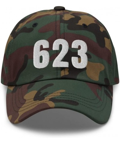 623 Hat Phoenix AZ Hat Mobile Telephone Area Code 623 Dad Cap Embroidered Dad Hat Baseball Cap Green Camo $19.95 Baseball Caps