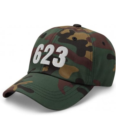 623 Hat Phoenix AZ Hat Mobile Telephone Area Code 623 Dad Cap Embroidered Dad Hat Baseball Cap Green Camo $19.95 Baseball Caps