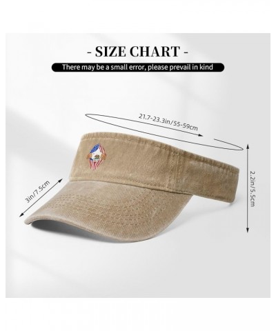 Hand Tear Flag of California Sun Hat Sun Visor Hats for Women Men Baseball Cap Golf Hats Natural $10.41 Visors