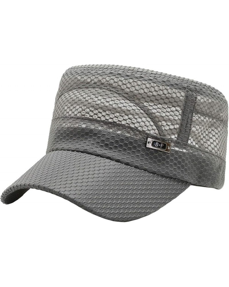 Baseball Cap Unconstructed Hat Adjustable Moisture Wicking Fast Dry Cap Light Gray $9.84 Baseball Caps