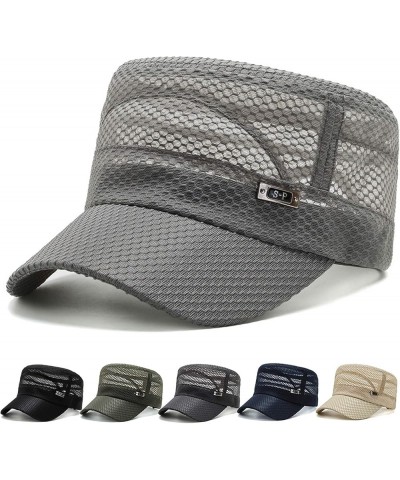 Baseball Cap Unconstructed Hat Adjustable Moisture Wicking Fast Dry Cap Light Gray $9.84 Baseball Caps