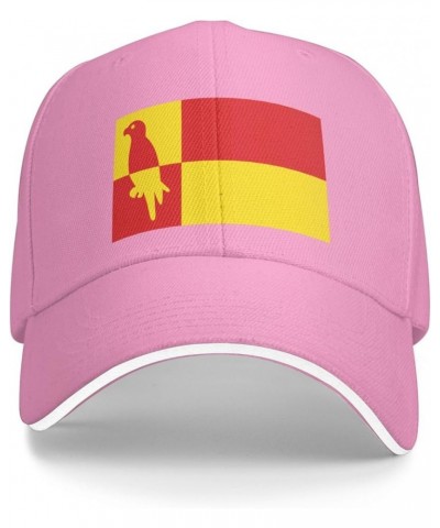 Westerbork vlag Sandwich Hat Adjustable Baseball Cap Black Pink $13.24 Baseball Caps