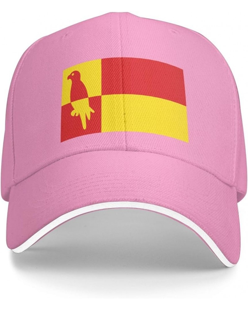 Westerbork vlag Sandwich Hat Adjustable Baseball Cap Black Pink $13.24 Baseball Caps