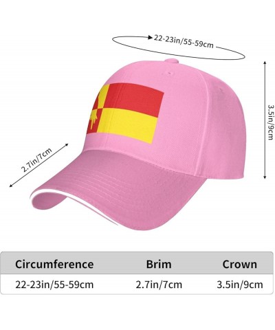 Westerbork vlag Sandwich Hat Adjustable Baseball Cap Black Pink $13.24 Baseball Caps