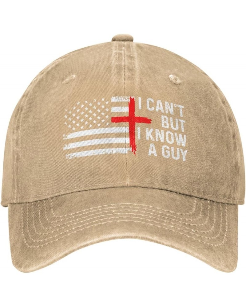 Funny Hat I Can't But Know an Guy Hat Men Baseball Cap Graphic Cap Natural Classic $10.90 Baseball Caps